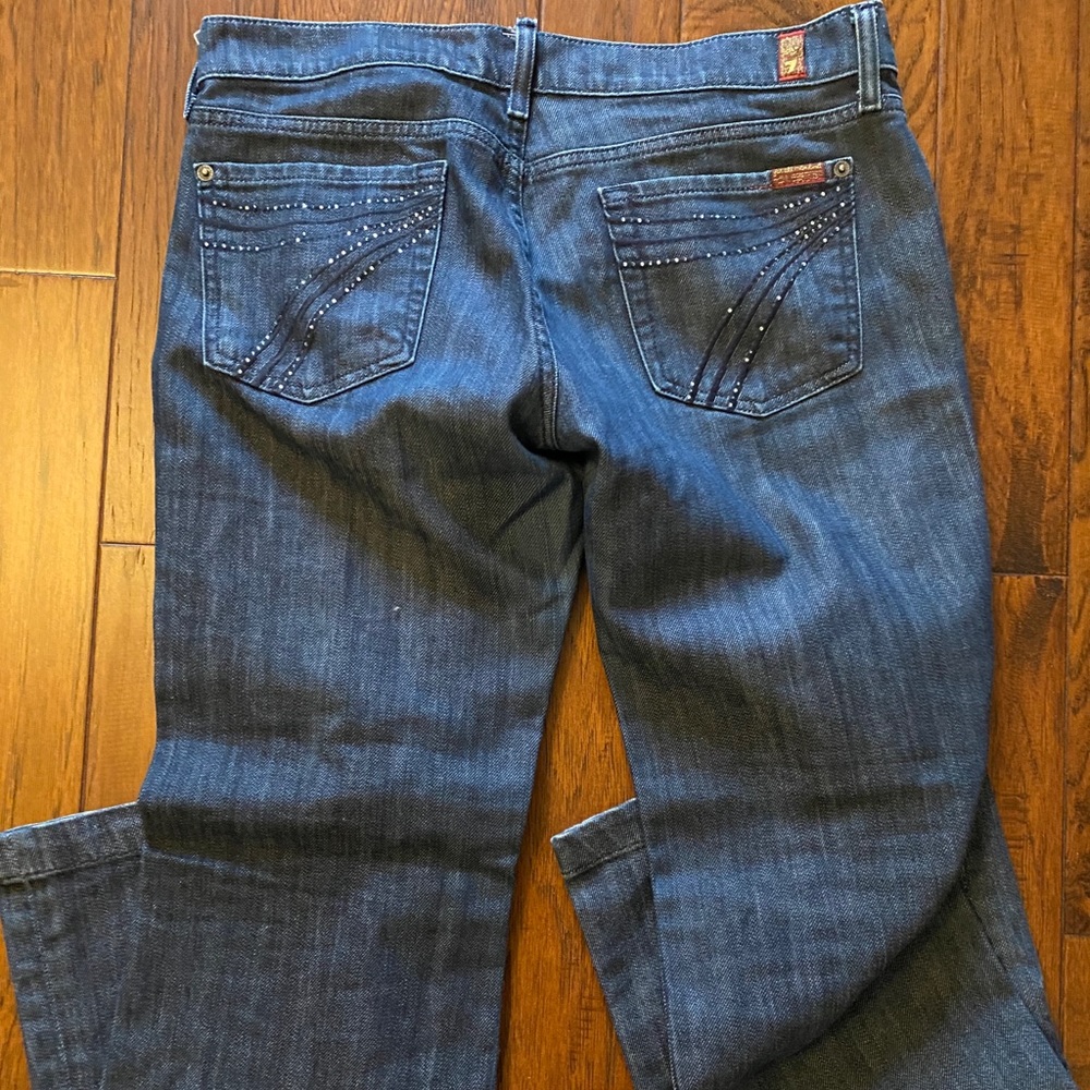 7 for all mankind dojo jeans with sparkles